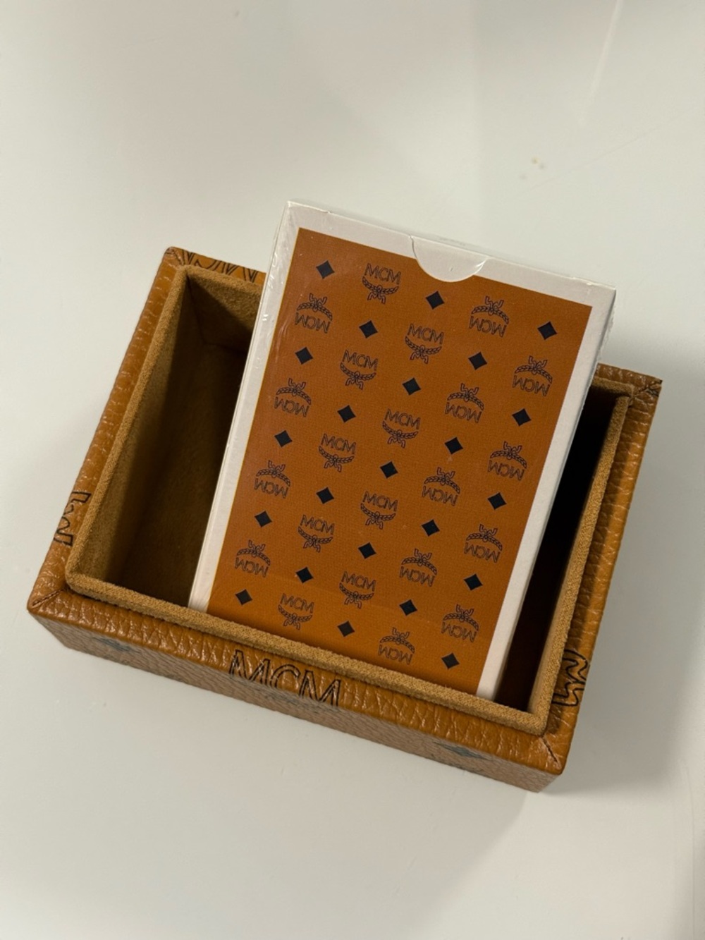 MCM Monogram Card Deck With Box Holder - Picture 13 of 16